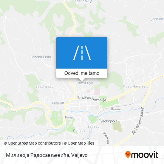 Миливоја Радосављевића mapa