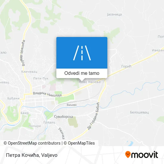 Петра Кочића mapa
