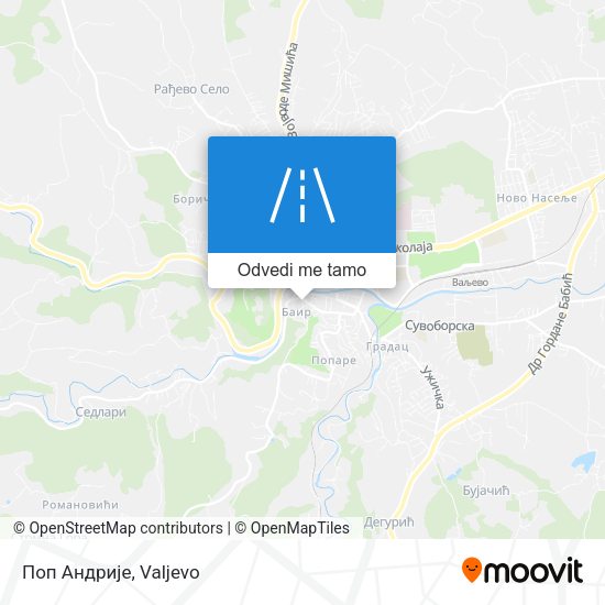 Поп Андрије mapa