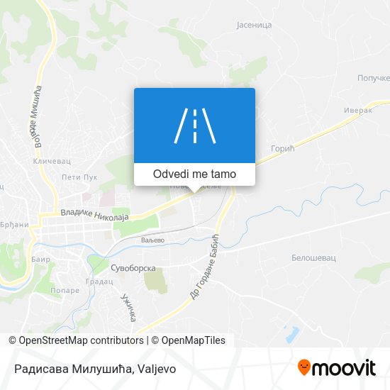 Радисава Милушића mapa
