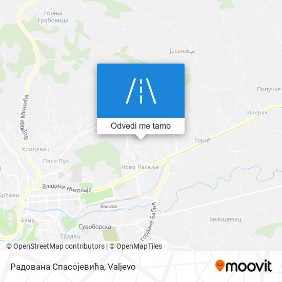 Радована Спасојевића mapa