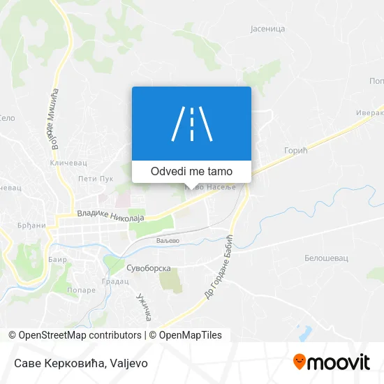 Саве Керковића mapa
