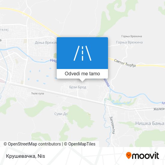 Крушевачка mapa