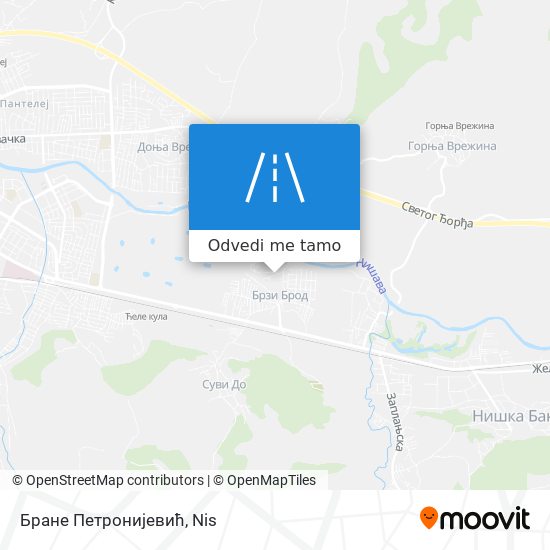 Бране Петронијевић mapa