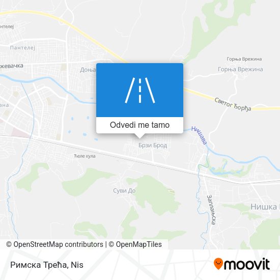 Римска Трећа mapa