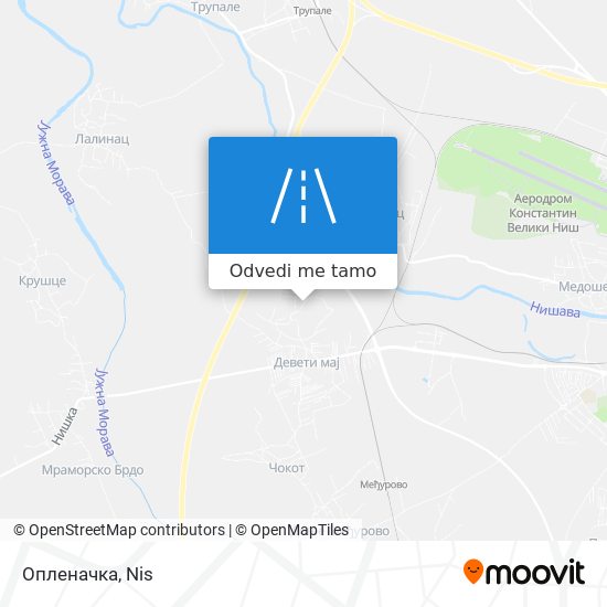 Опленачка mapa