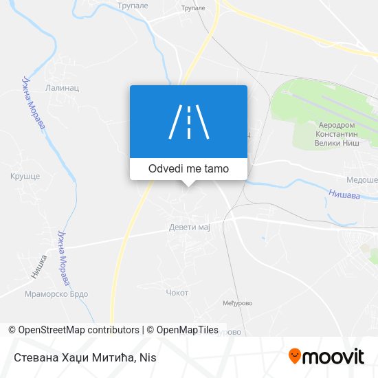 Стевана Хаџи Митића mapa