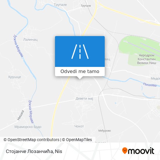 Стојанче Лозанчића mapa