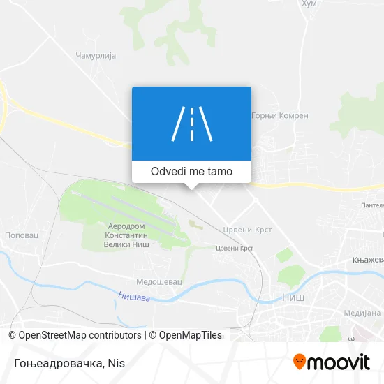 Гоњеадровачка mapa