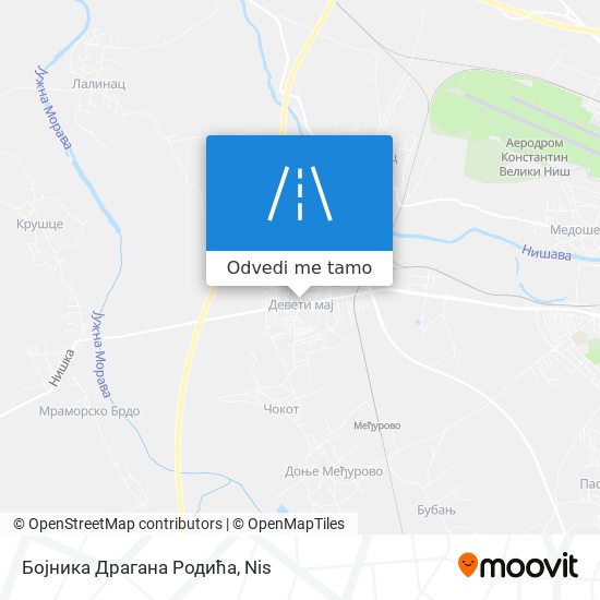 Бојника Драгана Родића mapa