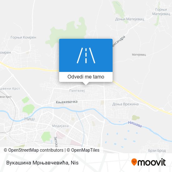 Вукашина Мрњавчевића mapa