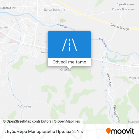 Љубомира Манојловића Прилаз 2 mapa