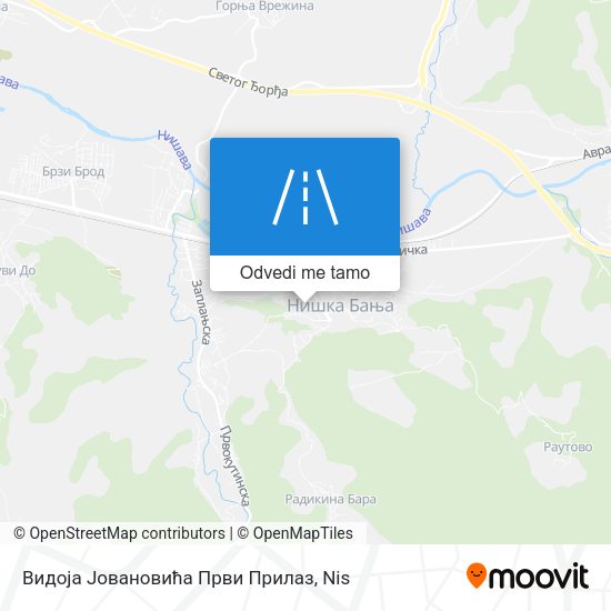 Видоја Јовановића Први Прилаз mapa