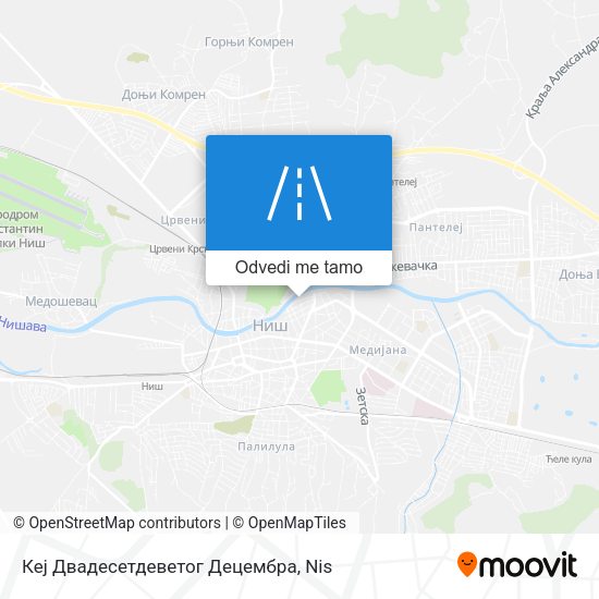 Кеј Двадесетдеветог Децембра mapa