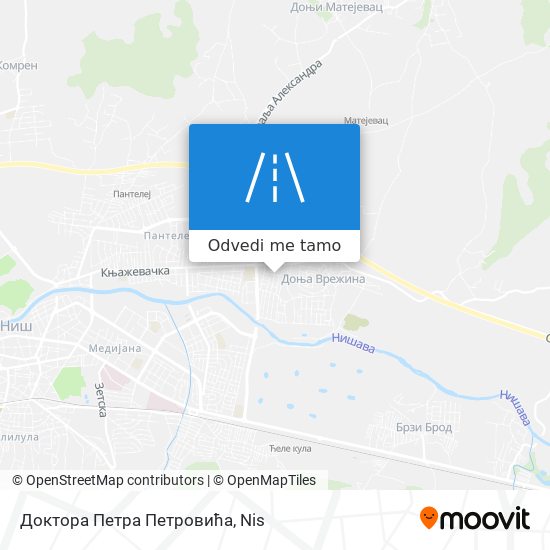 Доктора Петра Петровића mapa