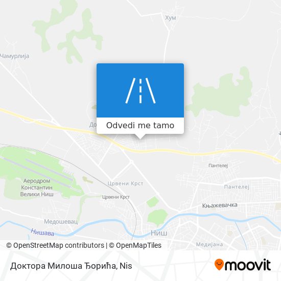 Доктора Милоша Ђорића mapa