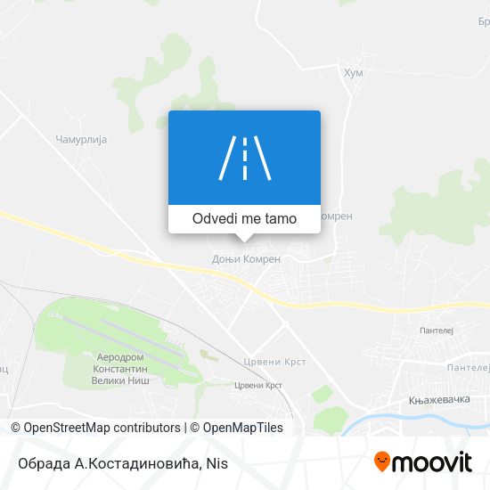 Обрада А.Костадиновића mapa