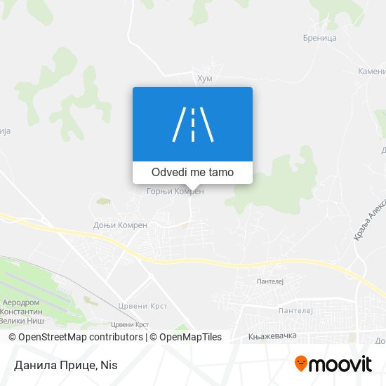 Данила Прице mapa