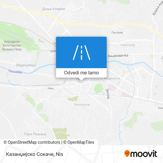 Казанџијско Сокаче mapa