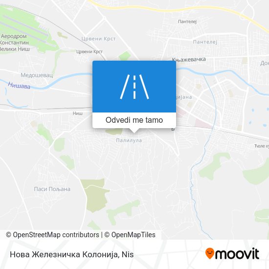 Нова Железничка Колонија mapa