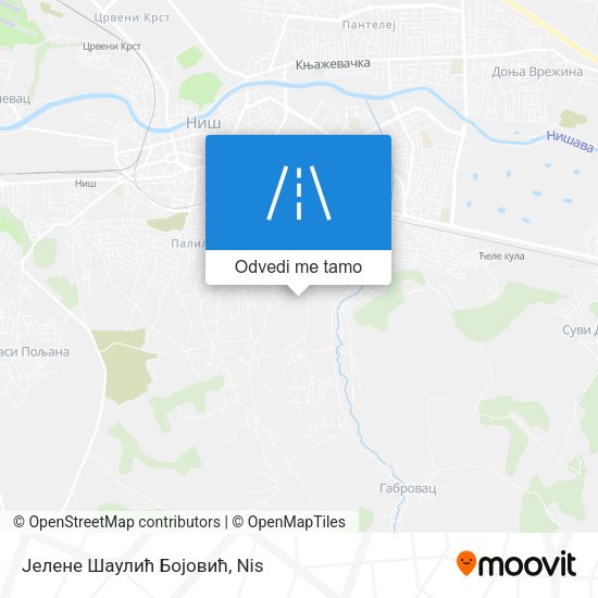 Јелене Шаулић Бојовић mapa