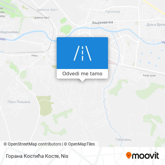 Горана Костића Косте mapa