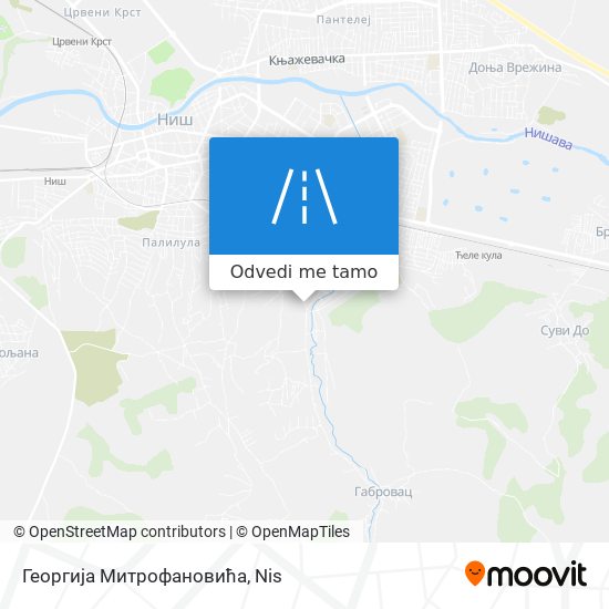 Георгија Митрофановића mapa