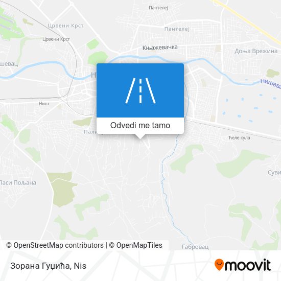 Зорана Гуџића mapa