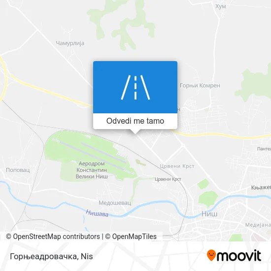 Горњеадровачка mapa