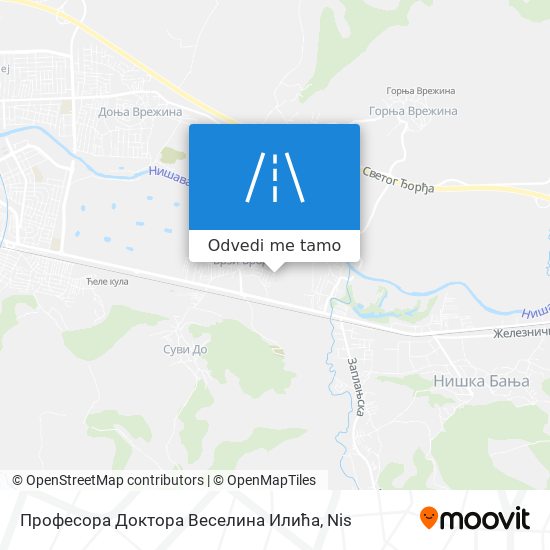 Професора Доктора Веселина Илића mapa