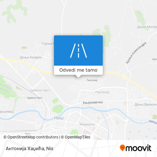 Антонија Хаџића mapa