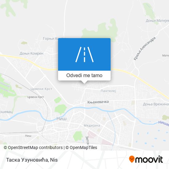 Таска Узуновића mapa