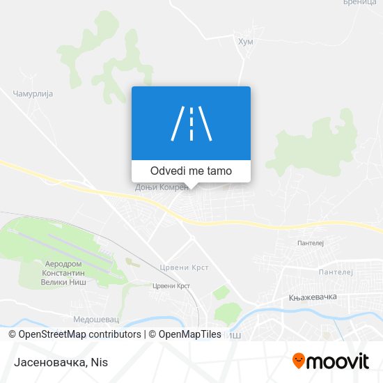 Јасеновачка mapa
