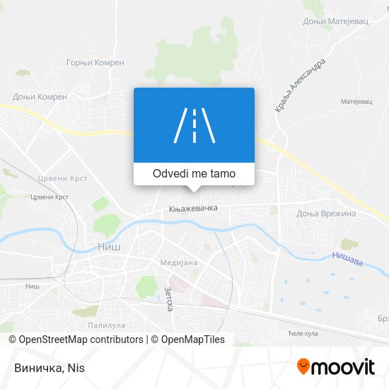 Виничка mapa
