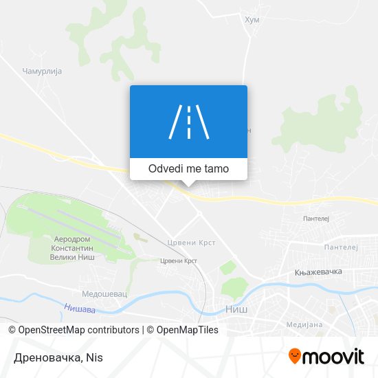 Дреновачка mapa