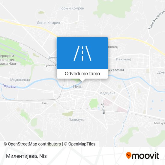 Милентијева mapa