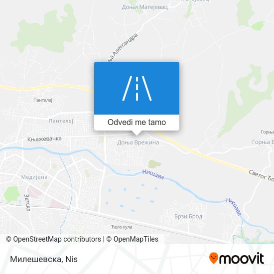 Милешевска mapa
