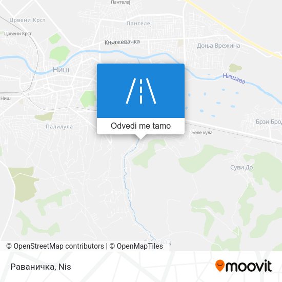 Раваничка mapa