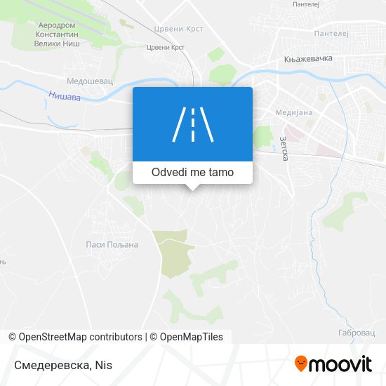 Смедеревска mapa