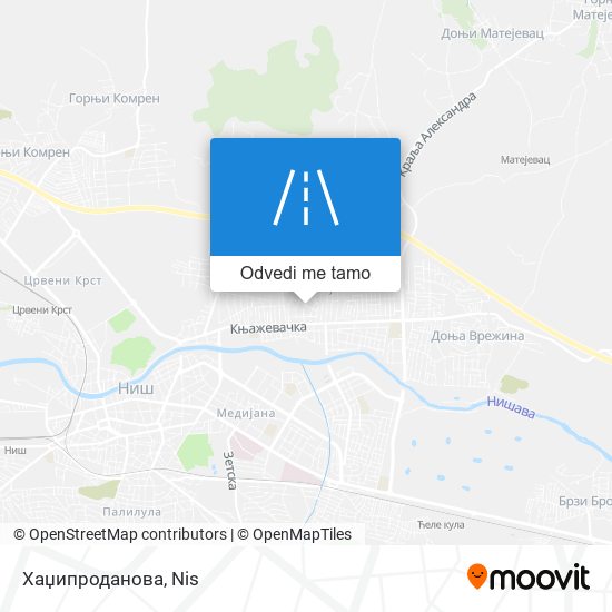 Хаџипроданова mapa