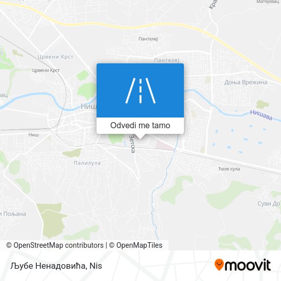 Љубе Ненадовића mapa