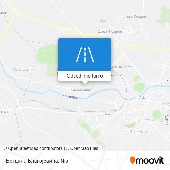 Богдана Благојевића mapa