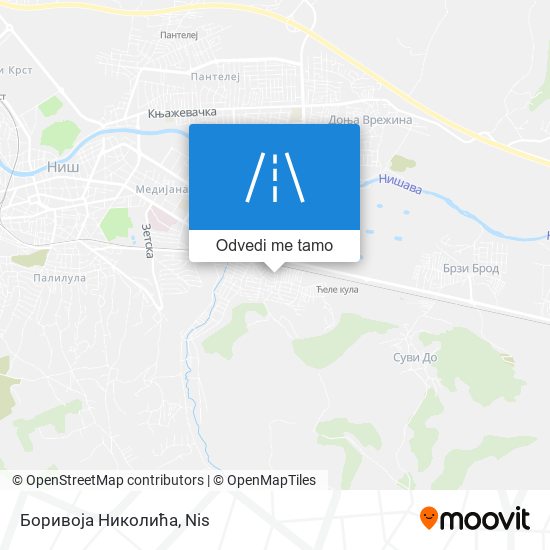 Боривоја Николића mapa