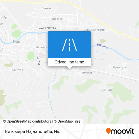 Витомира Најдановића mapa