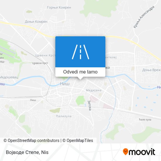 Војводе Степе mapa