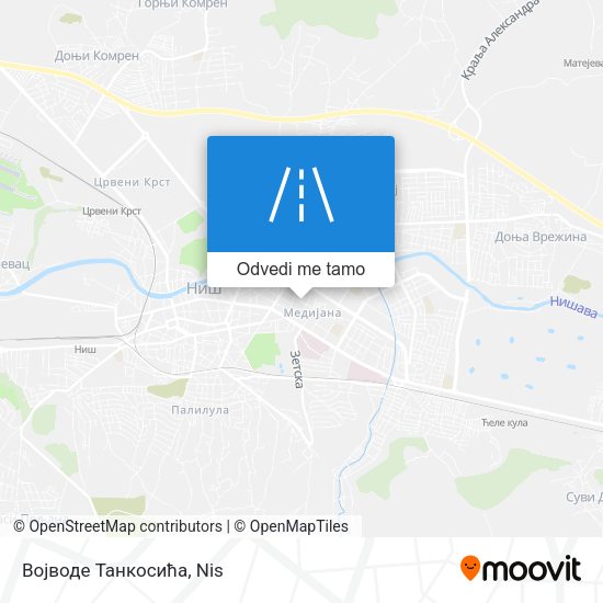 Војводе Танкосића mapa