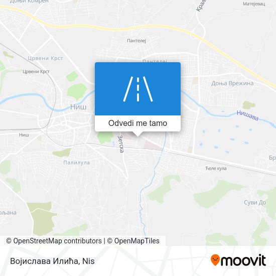 Војислава Илића mapa