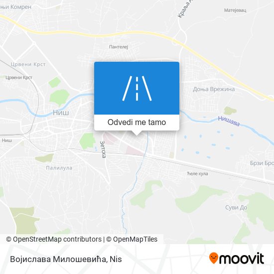 Војислава Милошевића mapa