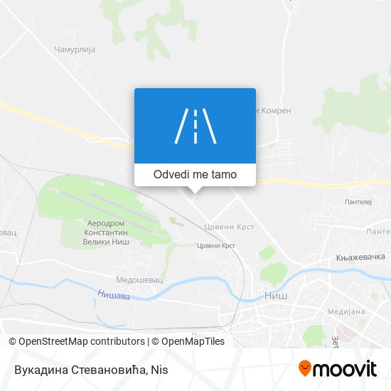 Вукадина Стевановића mapa