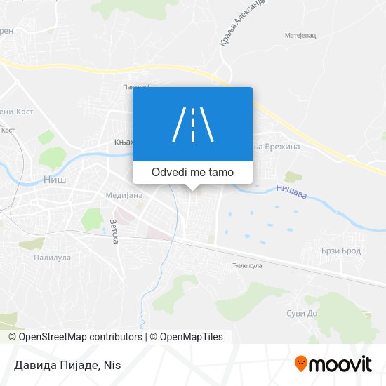 Давида Пијаде mapa
